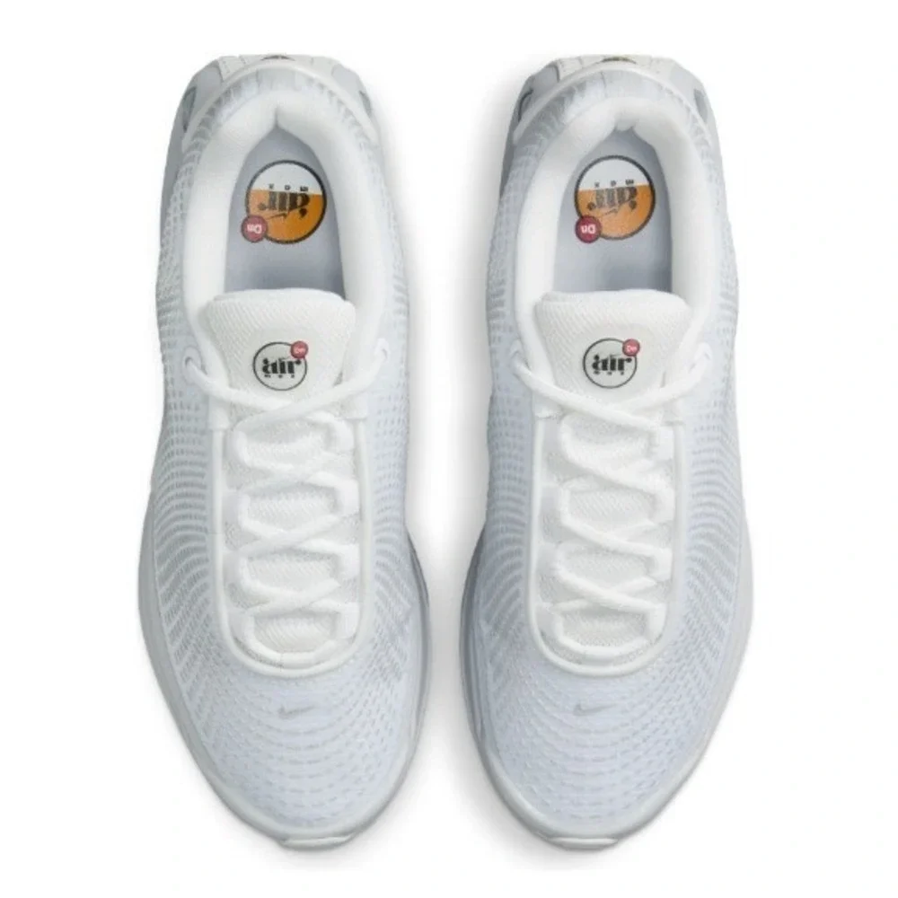 Nike Air Max Dn White Metallic Silver FJ3145-100 Womens Size 7.5 Sneakers